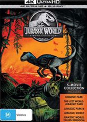 Jurassic Park/World - 5 Movie Collection (M) 4K+BR (10 Disc